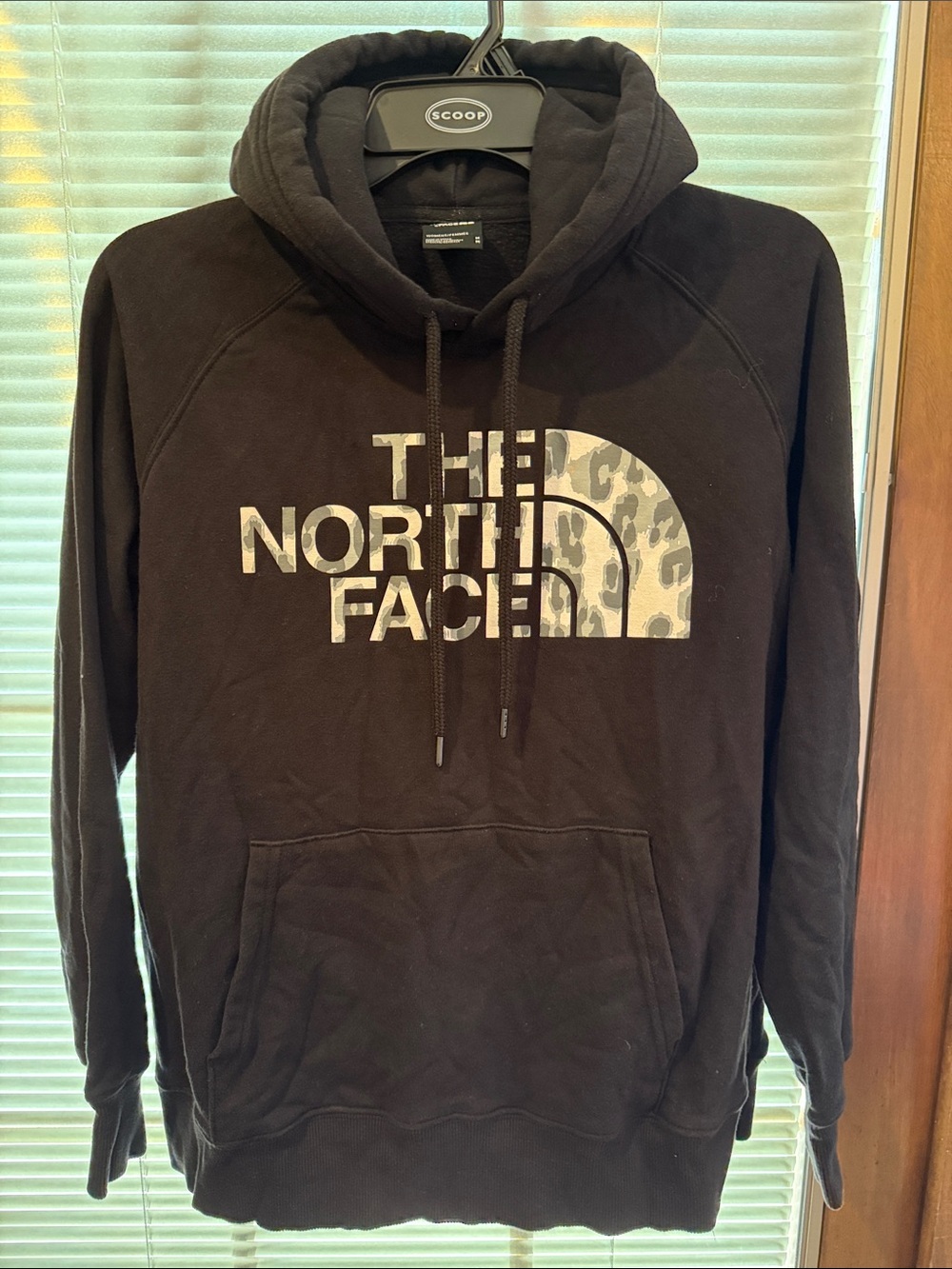 The North Face Black Hoodie with Camo Logo